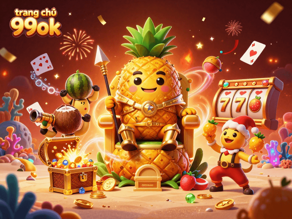 Witness the vibrant action at trang chủ 99ok with the pineapple king, rich treasures, and colorful themes!