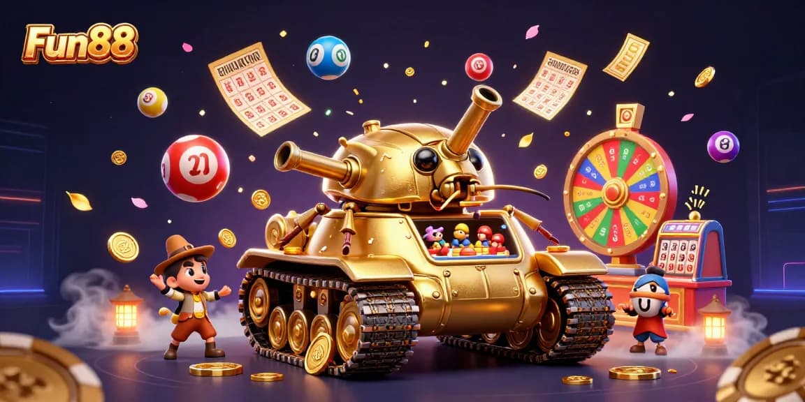 Experience fun and excitement at Fun88's vibrant casino mini-world filled with games and prizes.