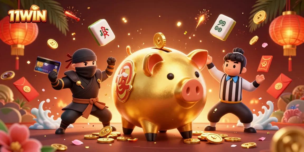 Join the fun at 11WIN with a vibrant casino scene featuring exciting gameplay elements.