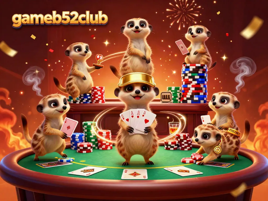 Experience excitement at gameb52club with meerkat casino action and vibrant gaming elements.