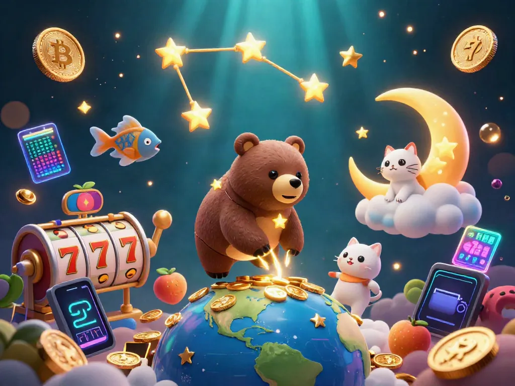 Experience excitement with hay88 in a vibrant cosmic casino scene filled with golden stars and coins.