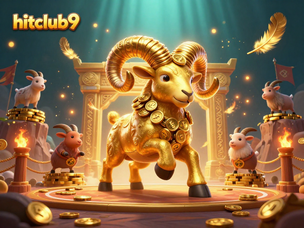 Experience thrilling gameplay with hitclub9 in a vibrant 3D casino scene featuring golden rewards and dynamic action.