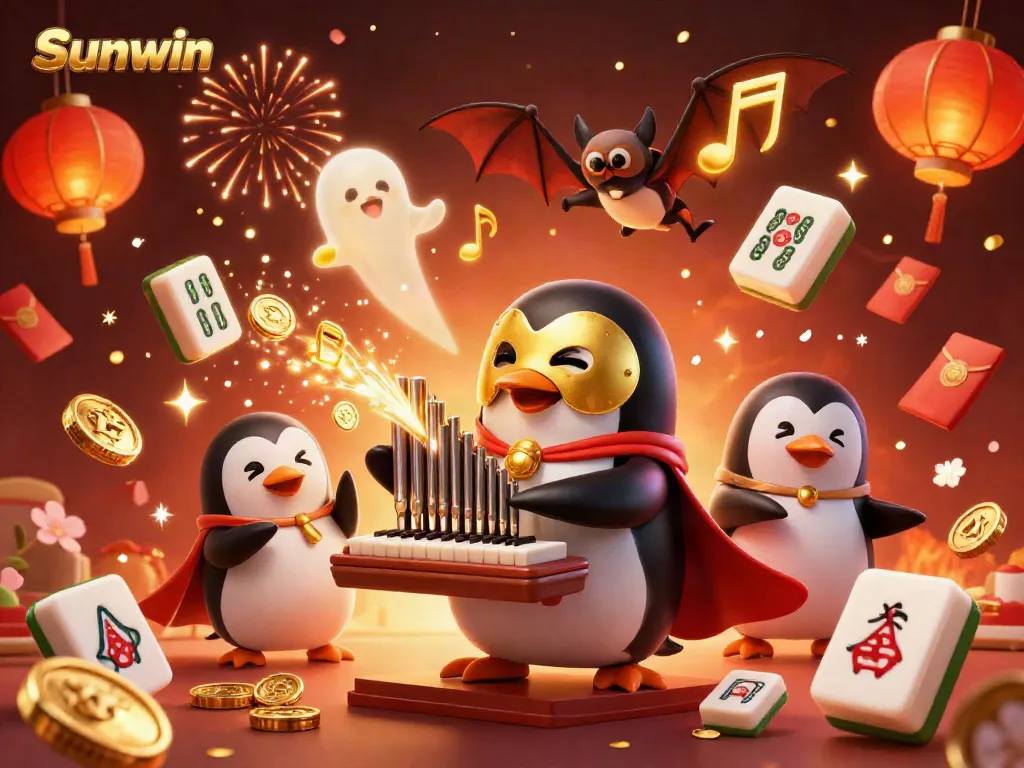 Experience thrilling moments with Sunwin as the iconic penguin plays the organ, releasing coins.
