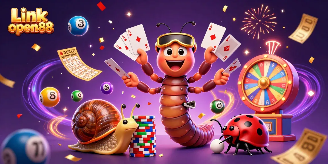 Engage with Link open88 through an exciting 3D illustration of animated casino fun and vibrant gaming excitement.
