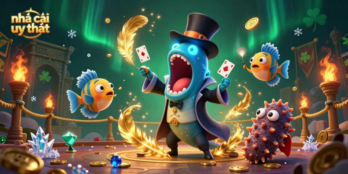 Experience the magic of nhà cái uy tín with vibrant 3D characters performing captivating tricks.