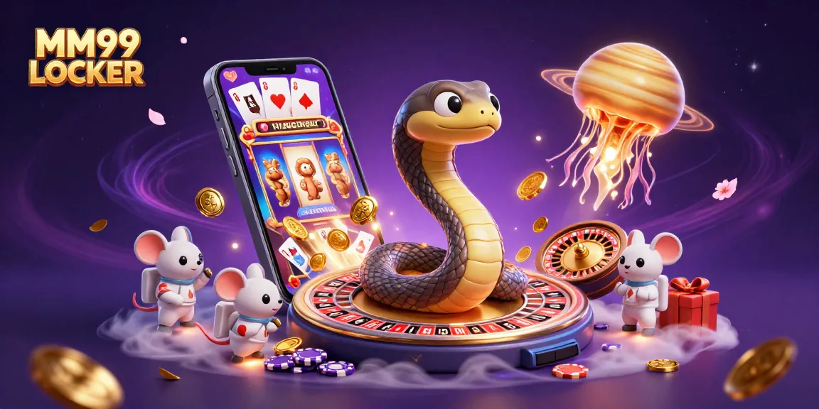 Experience thrilling bets at MM99 LOCKER with vibrant cosmic casino elements and gameplay action.