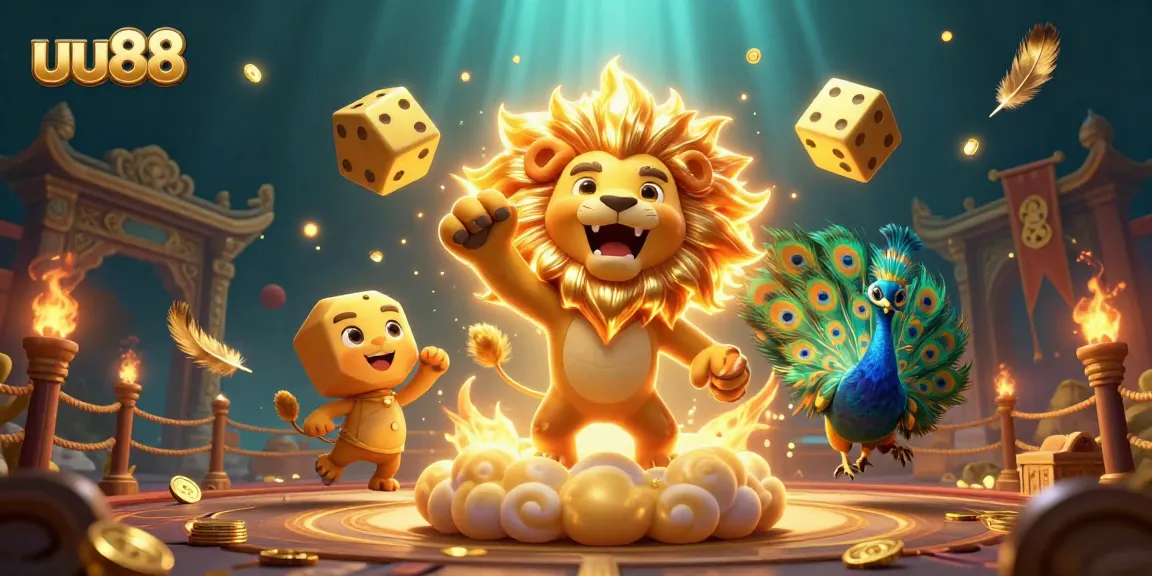 Experience thrilling action with uu88's vibrant casino scene featuring dynamic characters and elements.
