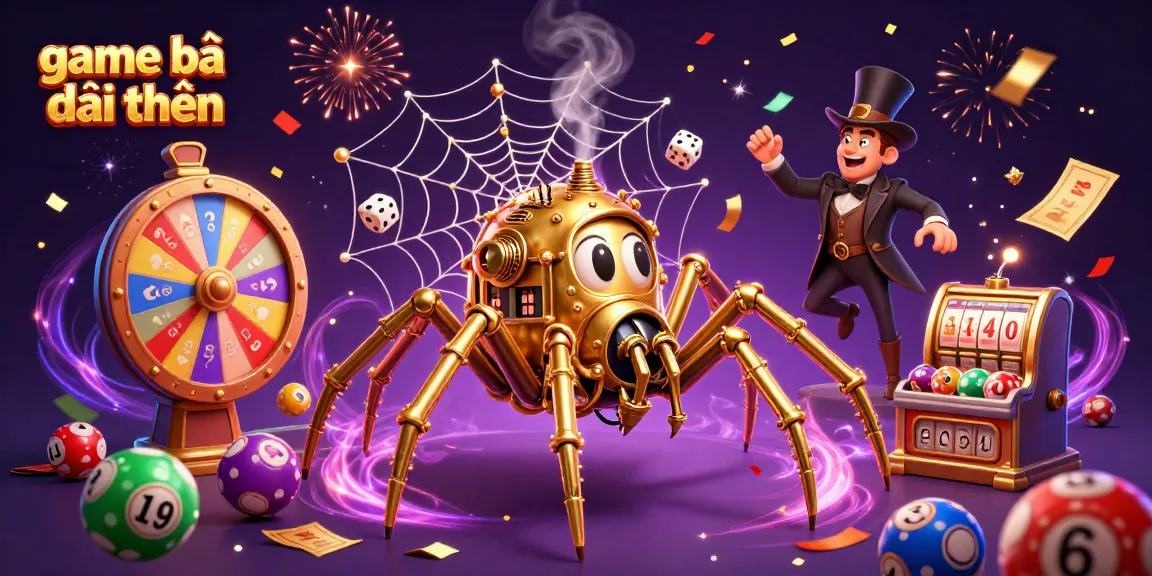 Experience game bài đổi thưởng with steampunk themes and vibrant casino elements in a dynamic illustration.