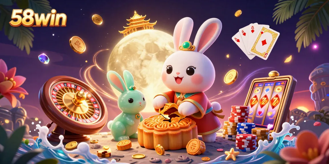 Experience the thrill of 58win with dynamic casino elements and vibrant characters.