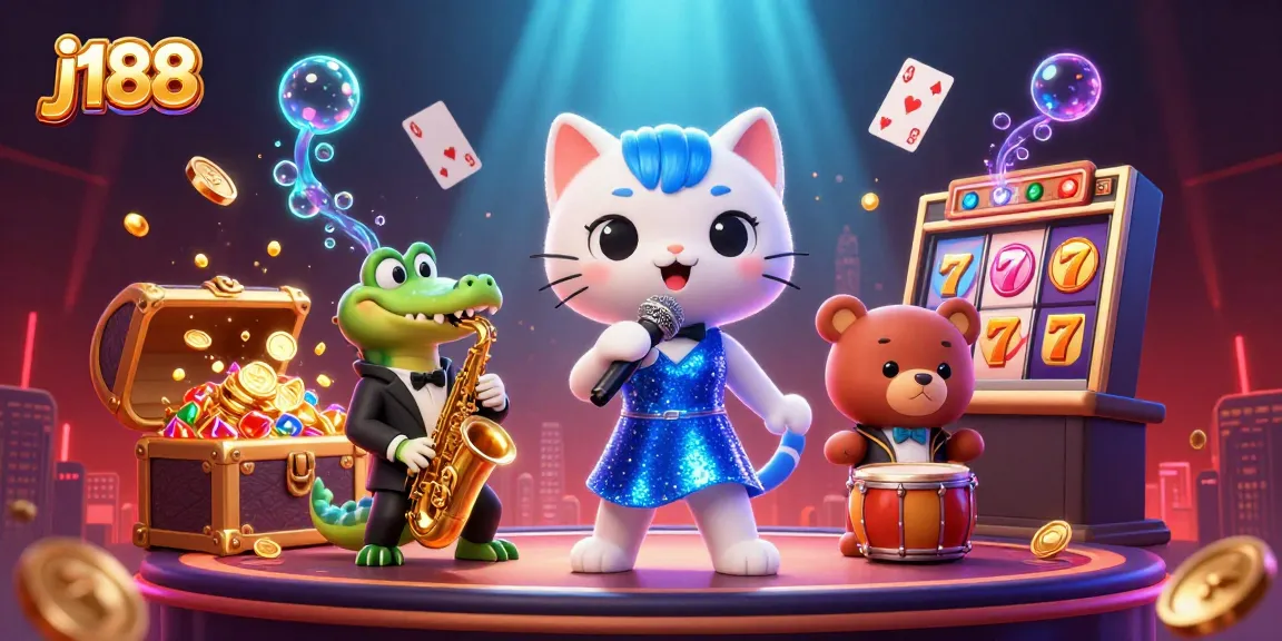 Experience winning thrills at j188 casino with lively characters in a dynamic gaming atmosphere.
