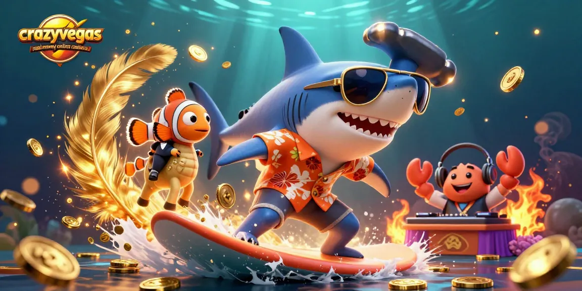 Win big at crazyvegas real money online casino au with joyful aquatic characters and gold coins everywhere!