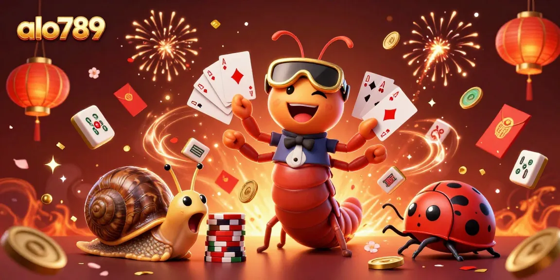 Play exciting games at alo789 with a dynamic 3D casino scene featuring vibrant characters.